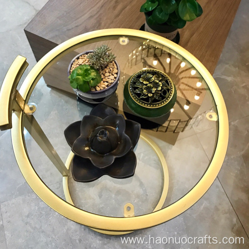 furniture wrought iron simple modern metal round table